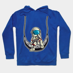 astronaut crescent swing Hoodie